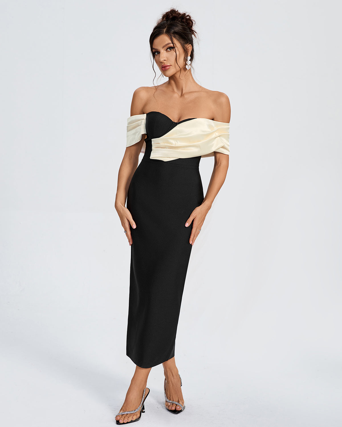 Women sexy bandage midi dress